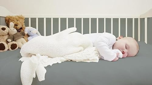 Miniatura 3 de Crescent - Paquete de 2 sábanas bajeras 100 % de microfibra, súper suaves y cómodas, para colchones estándar de cuna y de niño pequeño,