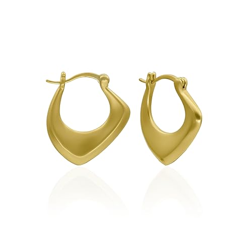 Miniatura 5 de Modern Huggie Hoop Earring for Women Girls 14K Gold Plated Hypoallergenic Minimalist Hoops Earrings Daily Wear Party Wear Jewelry Gift (Silver