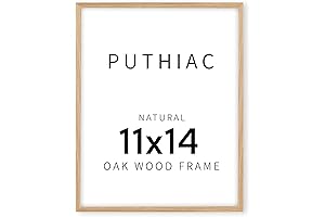 puthiac 11x14 Oak Wood Picture Frame - Modern Farmhouse Wood Frame