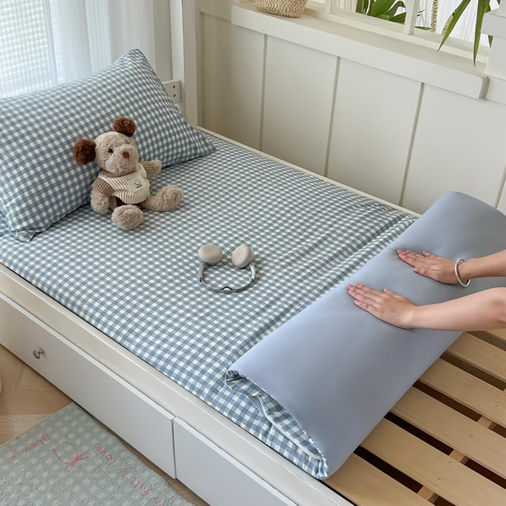 A,90x200cmTWIN,LDLCYCN Floor Futon Mattress Cover Twin/Full Size Japanese Floor Dust Cover Soft Skin-Friendly Sleeping Mat Cover Tatami Futon Mattress Cover for Student Dormitory Washable