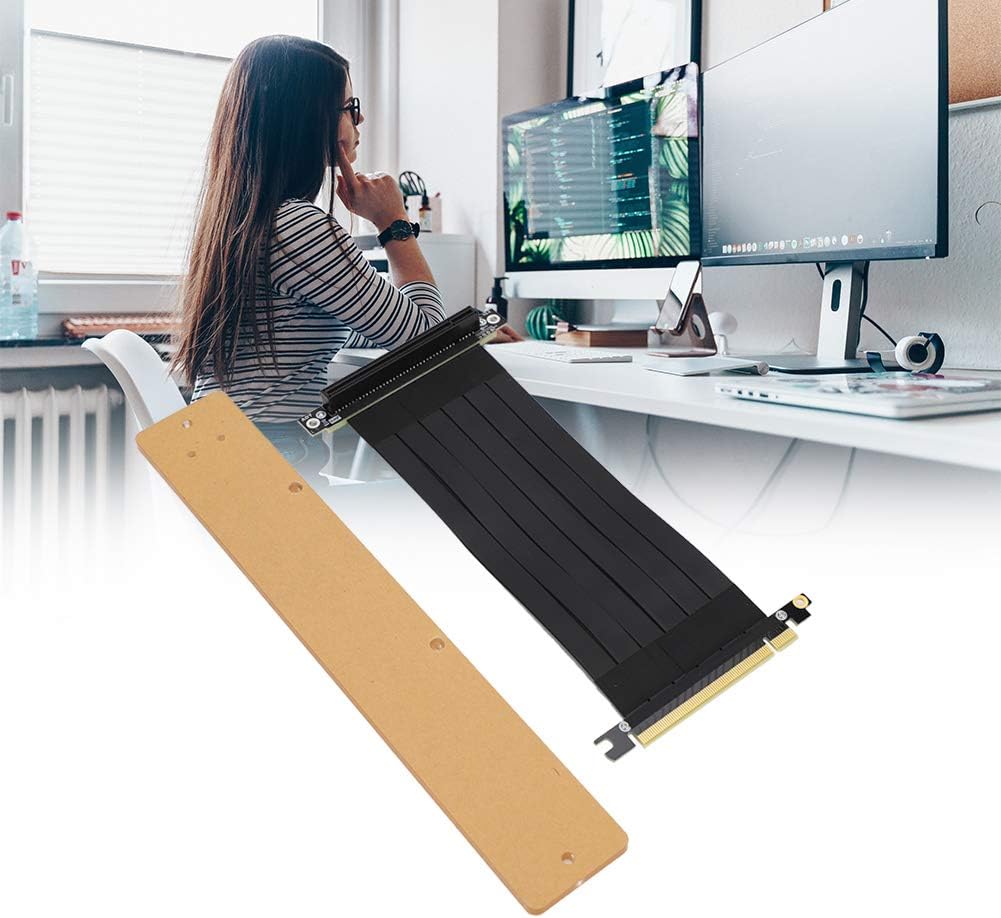 PCI-E 23CM Graphics Card Extension Flex Cable Set With Little Performance Loss for Test Platform, High-class and Durable for Enthusiasts/Gamers