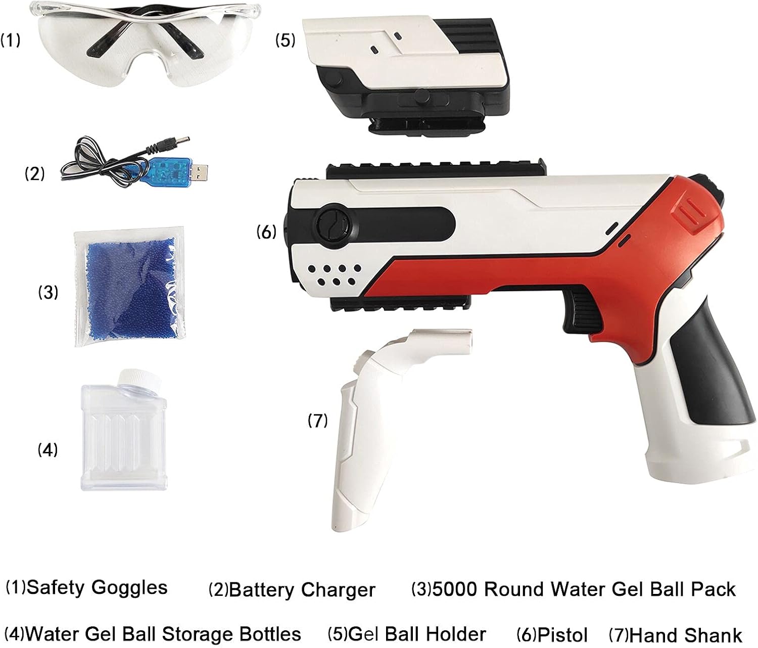 MTISGREAT Electric Toy Gun for Water Gel Ball Shooting Toy Gun Blasters Gift for Kids Boys Girls Ages 14+ : Toys & Games
