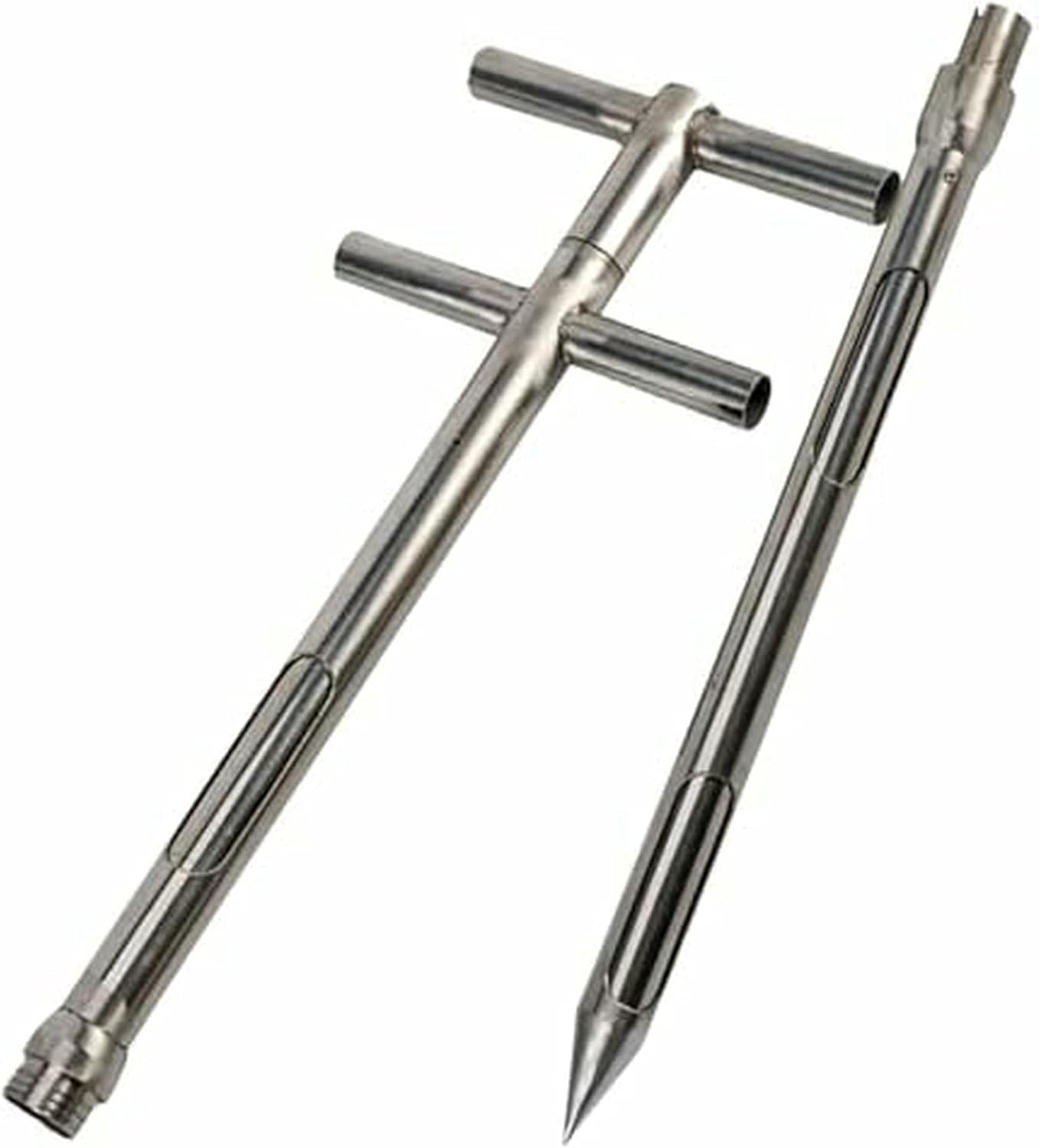 Stainless Steel Grain Sampling Probe, Double Removable Powder Sampler for Wheat Corn Rice Soybeans