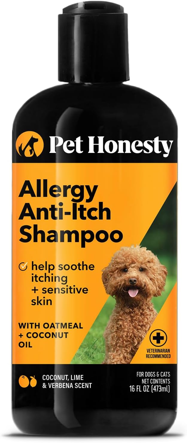 Pet Honesty Allergy AntiItch Shampoo for Dogs and Cats Help Reduce Itching, Moisturizing and