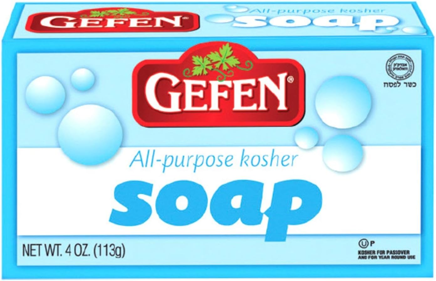 Gefen All Purpose Kosher Soap Blue Kosher For Passover 4 Oz. Pk Of 1.