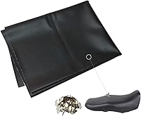 Vista 1 de MOTOBA Funda elástica de cuero para asiento de motocicleta, protector de asiento flexible universal para motocicleta DIY con tornillo de pulgar 100