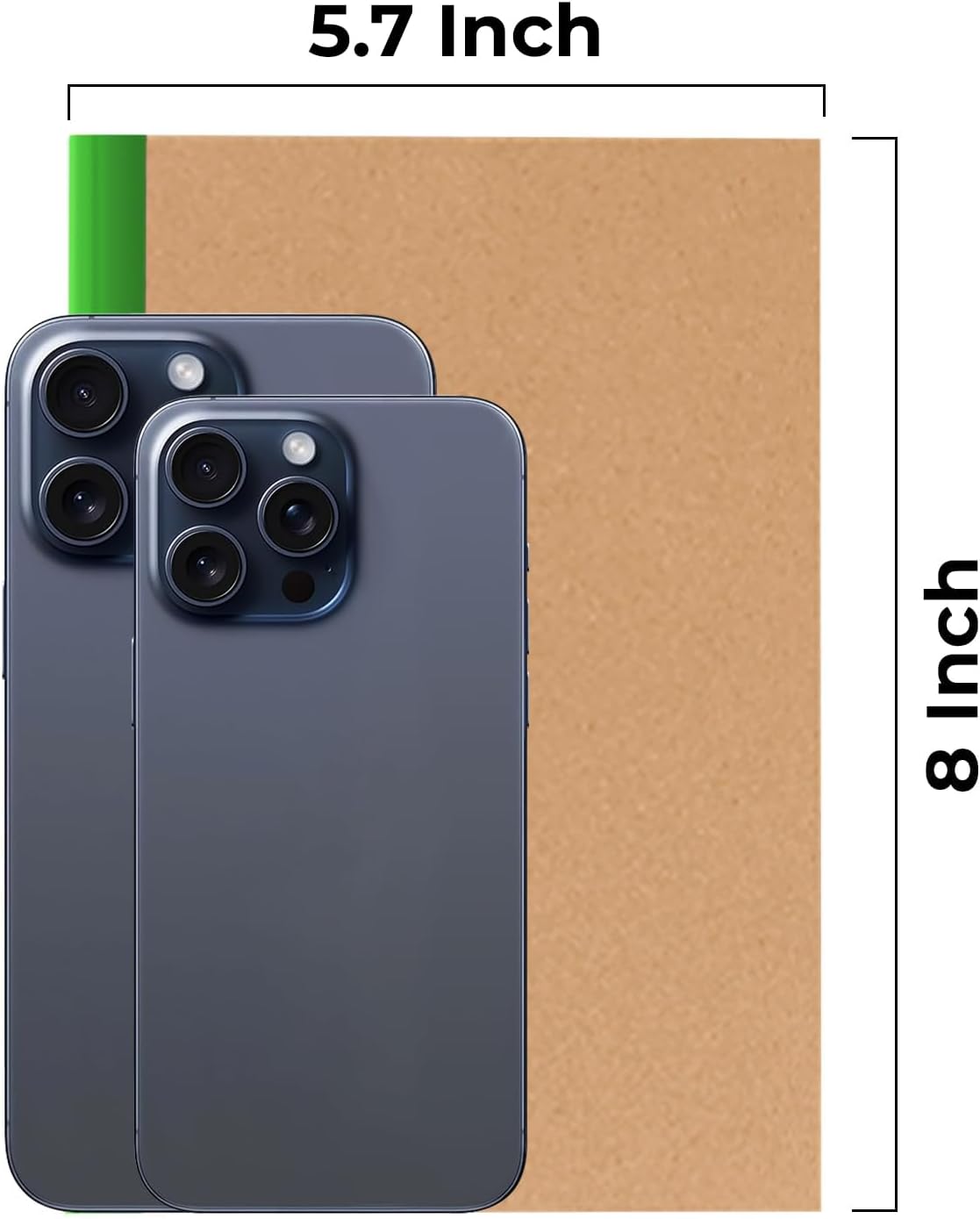 Rosmonde 50 Pack Bulk Kraft Journals, A5, Extra Pages - 120 Pages (60 Sheets), College Ruled, 8 x 5.7, No-Bleed Paper, Bulk Composition Notebooks Lined, Kraft Composition Notebook for School