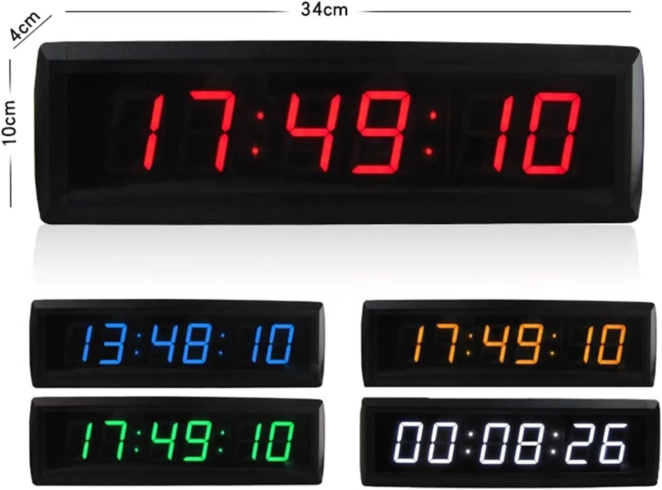 HH:MM:SS のカンファレンスクロックカウントダウンタイマー、電子カウントダウンカウントアップリアル、ライブルーム用 CX6M-1P4  カウンター/タイマー、W72xH72mm、6桁、LCD、1プリセット、PNPまたはNPN入力、プリスケール値設定、 HH:MM:SS のカンファレンス  クロック ...