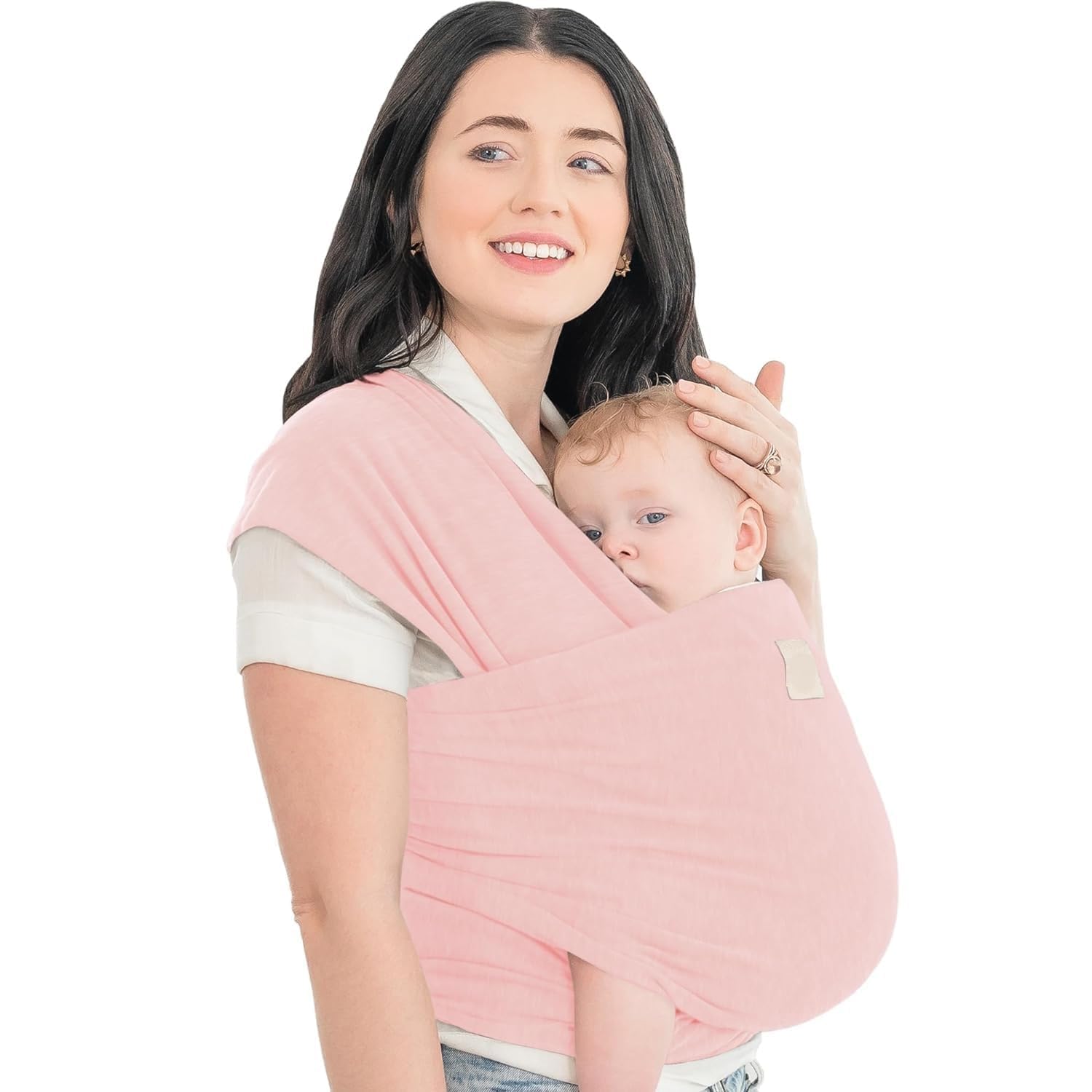 MATSON Baby Wrap Carrier - All in 1 Original Breathable Baby Sling, Lightweight,Hands Free Baby Carrier Sling, Baby Carrier Wrap, Baby Carriers for Newborn, Infant, Baby Wraps Carrier, Baby Slings (PINK)