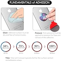 Vista 5 de AZXYI Adhesivo adhesivo muy alto, paquete de 9 adhesivos de repuesto para base de enchufe, cintas adhesivas de doble cara de 1.4 pulgadas