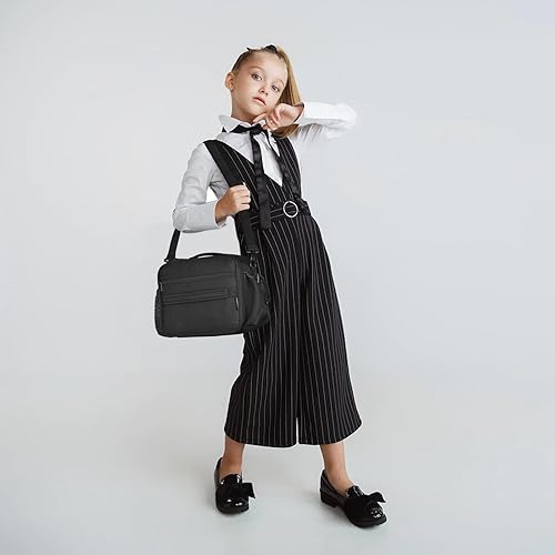 Miniatura 7 de Lonchera para niños con aislamiento para la escuela, lonchera para niñas y niños con correa ajustable para el hombro y soporte para botellas,