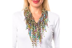 Women's Vibrant Pastels Infinity Scarf for Easter Celebrations and Church Gatherings