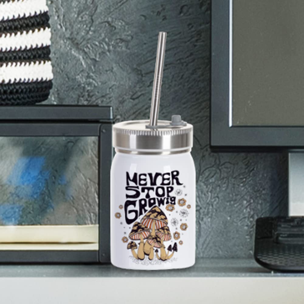 Craft Express 17 OZ Sublimation Mason Jars Blanks White-Sublimation Tumbler Cups Jar Coffee Mugs with Lid and Straw-Perfect for Cricut Mug Press Crafting-Set of 4