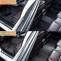 Vista 3 de Alfombrillas de Coche Personalizadas para Tesla Model 3, Model S, Model X, Model Y Forro de Piso de Cuero Antideslizante para Todo Tipo de Clima