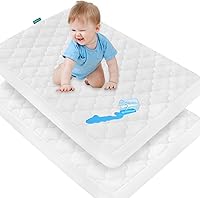 Vista 6 de Pack and Play - Protector de colchón ajustable impermeable para colchón de corral, compatible con Graco Pack n Play & Dream On Me & Pamo Babe, Negro