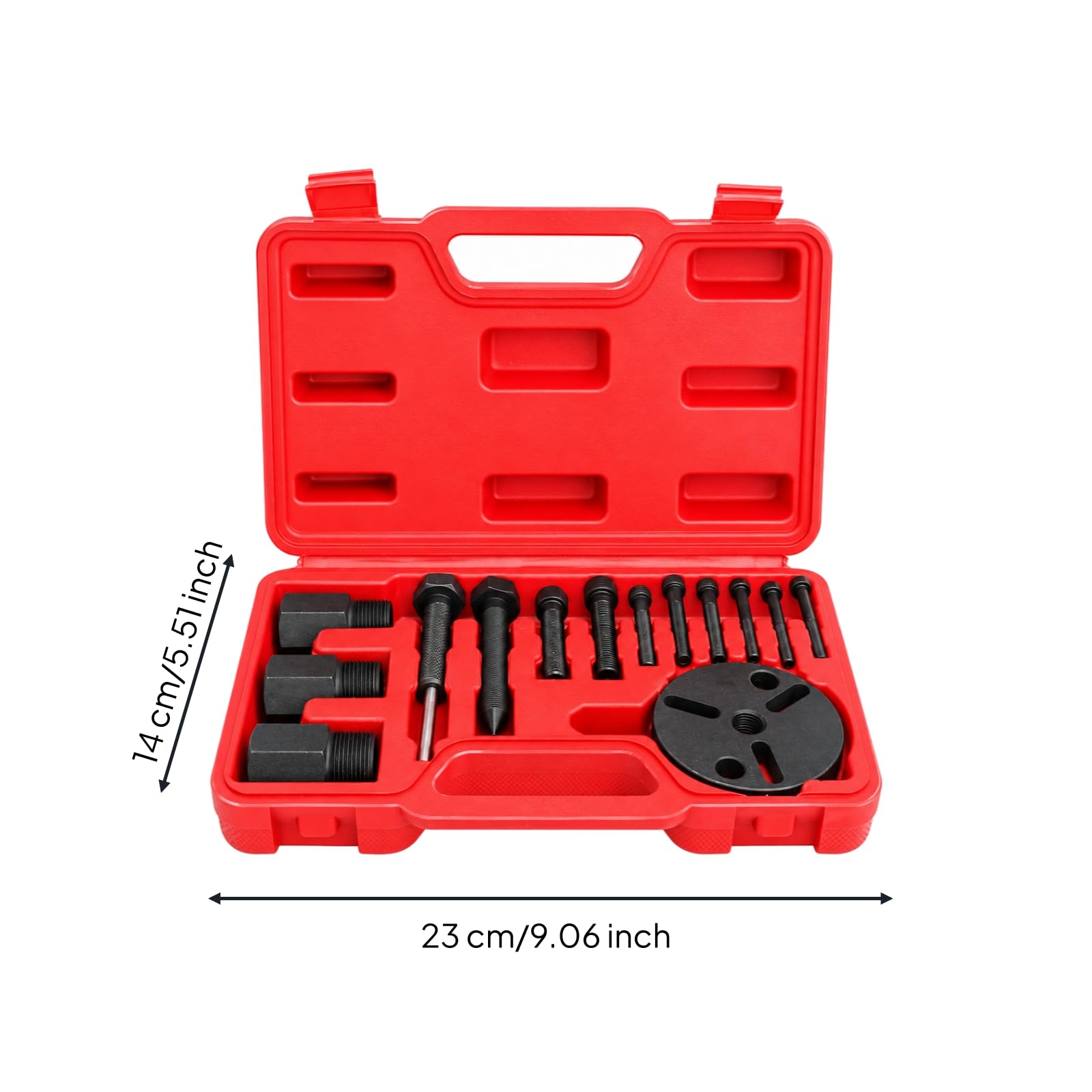 predolo 14 Pezzi Kit Estrattore Frizione Compressore Clima Condizionata Auto Compatibile con più Modelli per Meccanici, Manunzione Veicoli, Officina, Garage