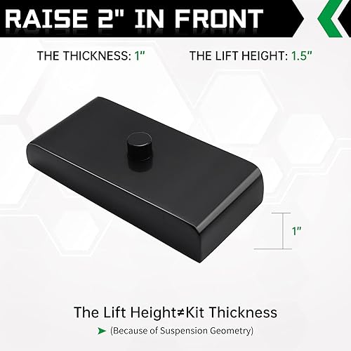 Miniatura 9 de AUTOPTIM Kit de elevación de nivelación delantera y trasera de 3 pulgadas y 2 pulgadas, repuesto para Chevrolet Chevy Silverado GMC Sierra 1500