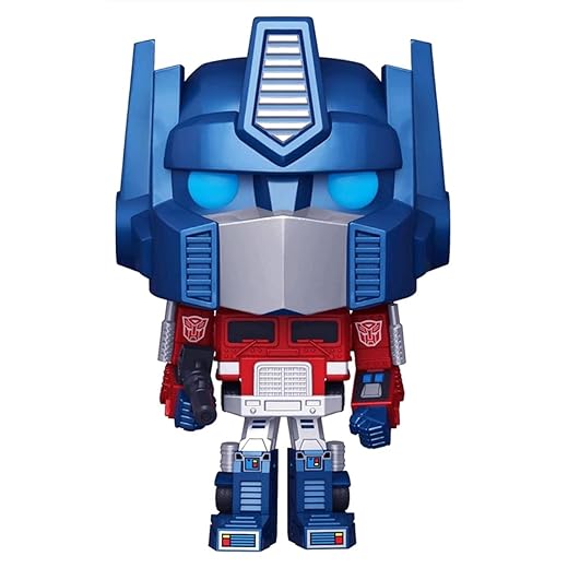 Funko Pop! Retro Toys: Transformers - Metallic Optimus Prime Amazon Exclusive, 3.75 Inches
