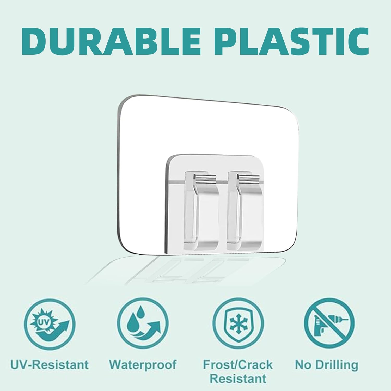 200Pcs Plastic Hooks for Outdoor String Lights Command Cable Clips Hooks Damage-Free Wall Clips for Hanging Light Strings and Cables Ideal for Christmas Decorations and Cable Accents