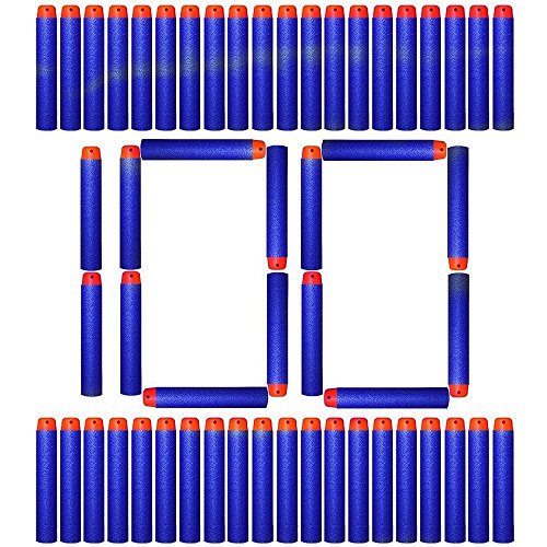ZJchao - Lote de 100 balas de goma de repuesto para pistola de juguete Nerf N-strike Elite Series Blasters, 7,2 cm
