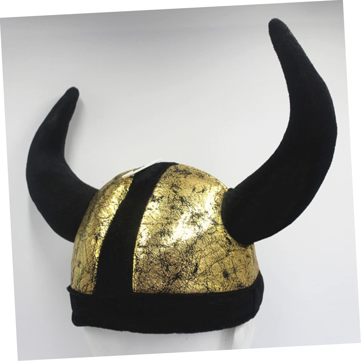 ABOOFAN 4 Piezas Adorno Cuerno Sombrero De Guerrero Gorras De Caballero Vestido De Disfraz Edad Única Poliéster Niñas Para Soldado Fiesta Cascos Favor Medio Prop Cosplay Decoración Buey