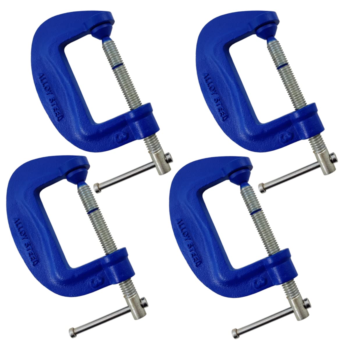 R&C Components Ltd (4Pk) G Clamps Set 3" (75Mm) Heavy Duty Work Clamps Ideal For Use As Welding Clamps, Wood Working, Metal Working And Much More