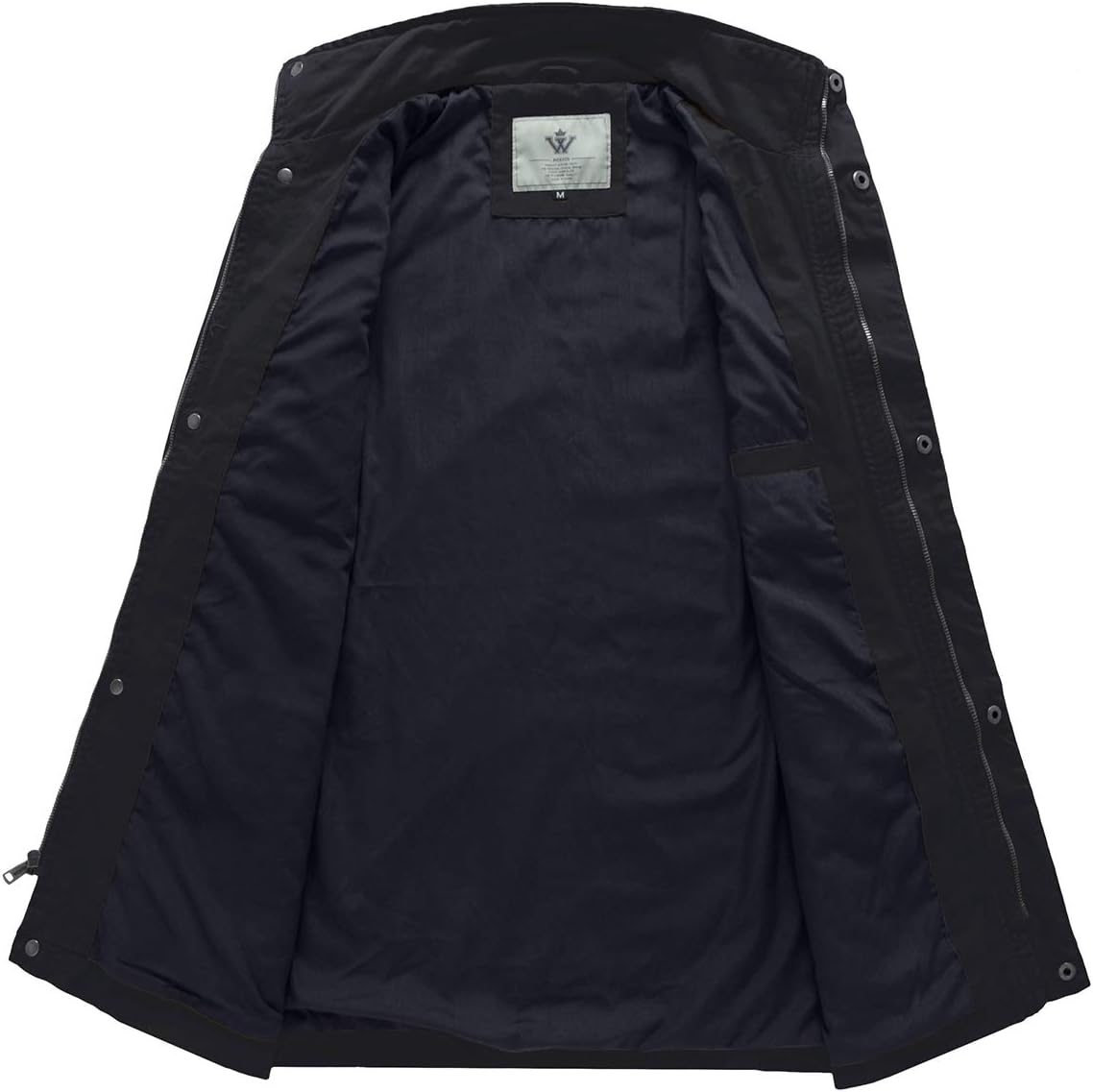 WenVen Men's Lightweight Military Style Jacket Twill Cotton Windbreaker - Image 3