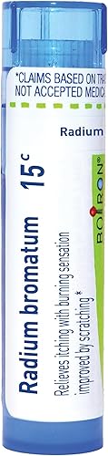 Boiron Radium Bromatum 15C para picazón con sensación de ardor mejorado al rascarse - 80 pellets