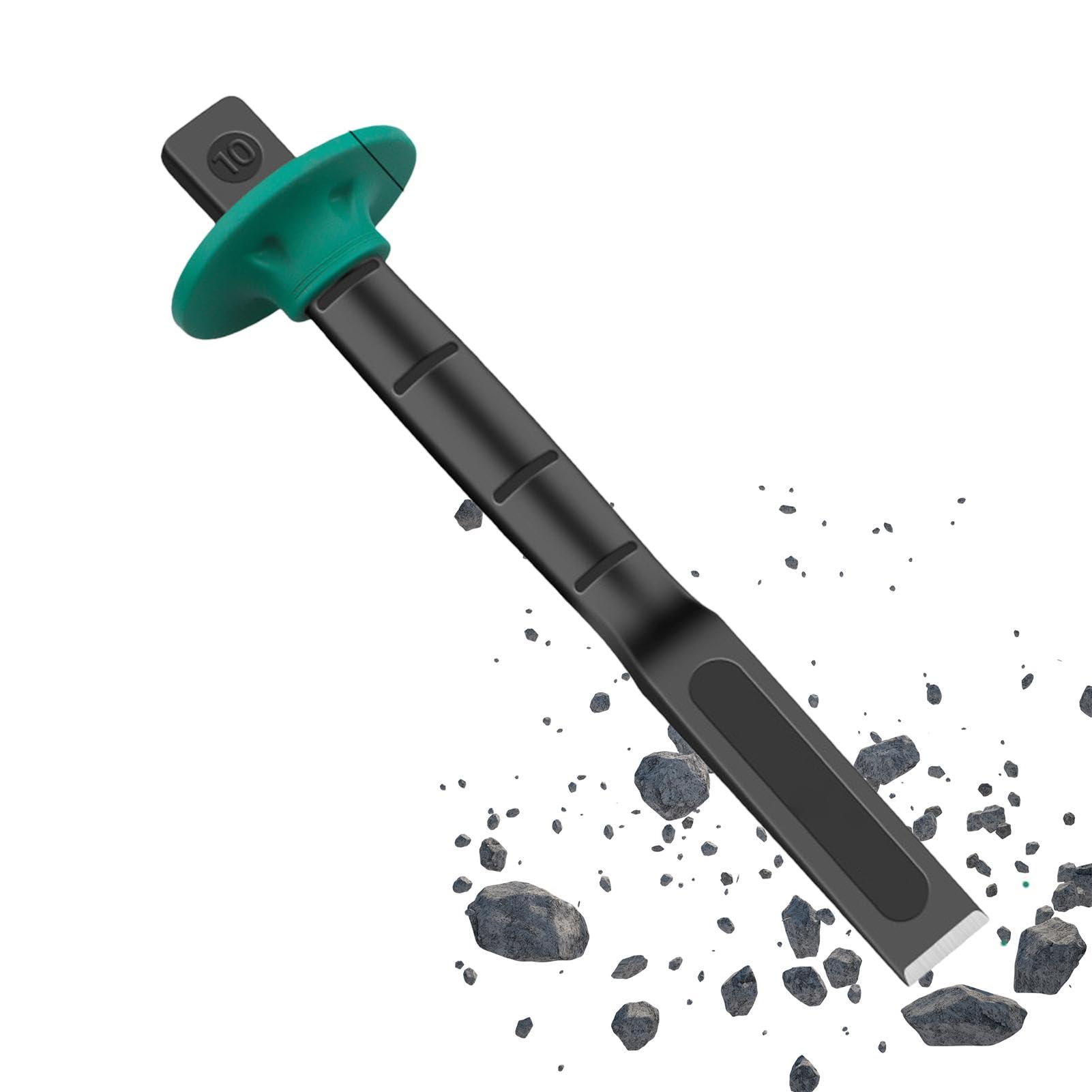 Heavy Duty Flat Chisel With Hand Guard, Carving Tool Flat Mason Chise, Cement Masonry Chisel, Heavy Duty Steel Flattened Tool Rust Resistant & Chisel, Tile Chisel Concrete Chisel For Metal &