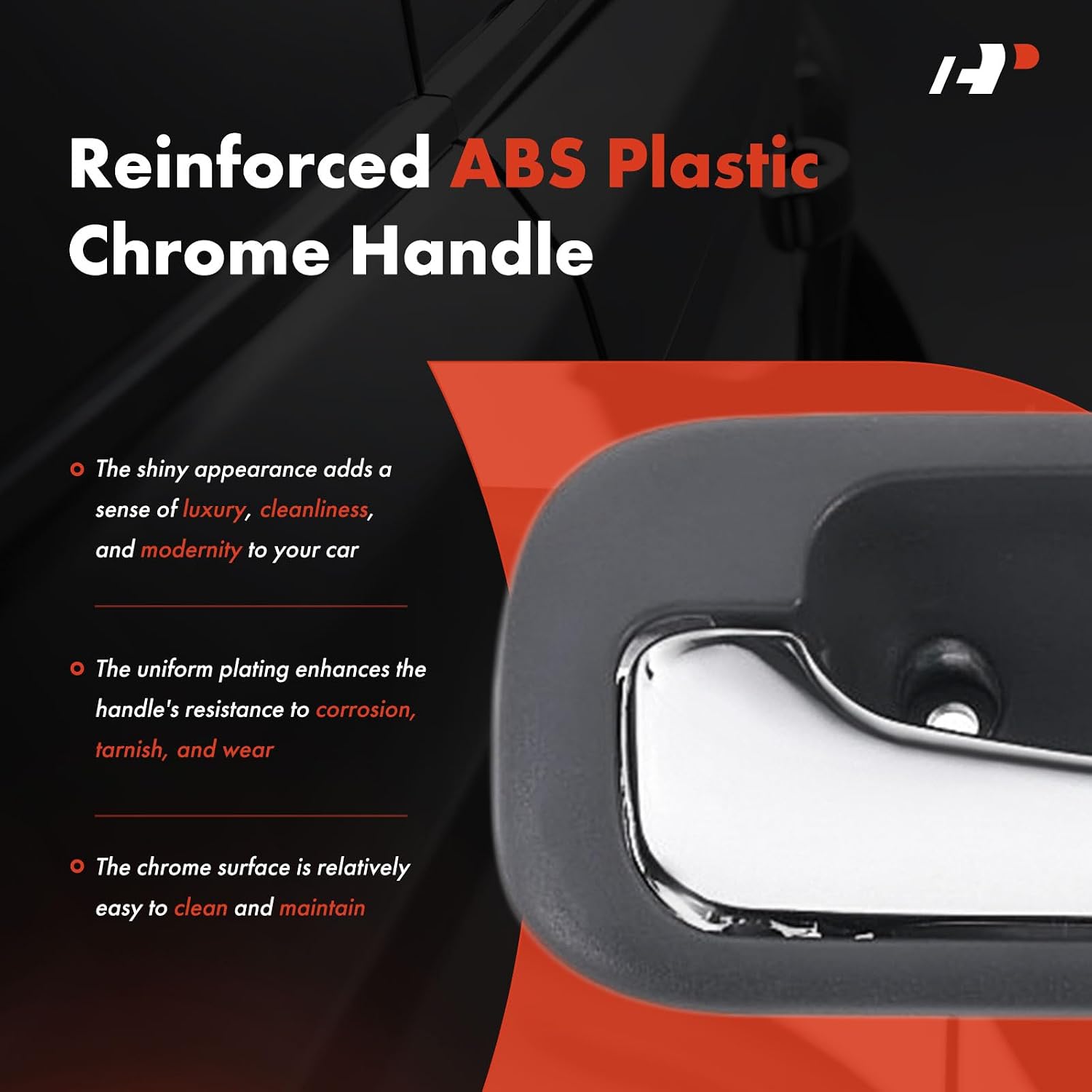 A-Premium Front Left Driver Side Interior Door Handle with Lock Hole Compatible with Honda CR-V 1997 1998 1999 2000 2001, Gray Housing with Chrome Lever, Replace# 72164S10A11ZA