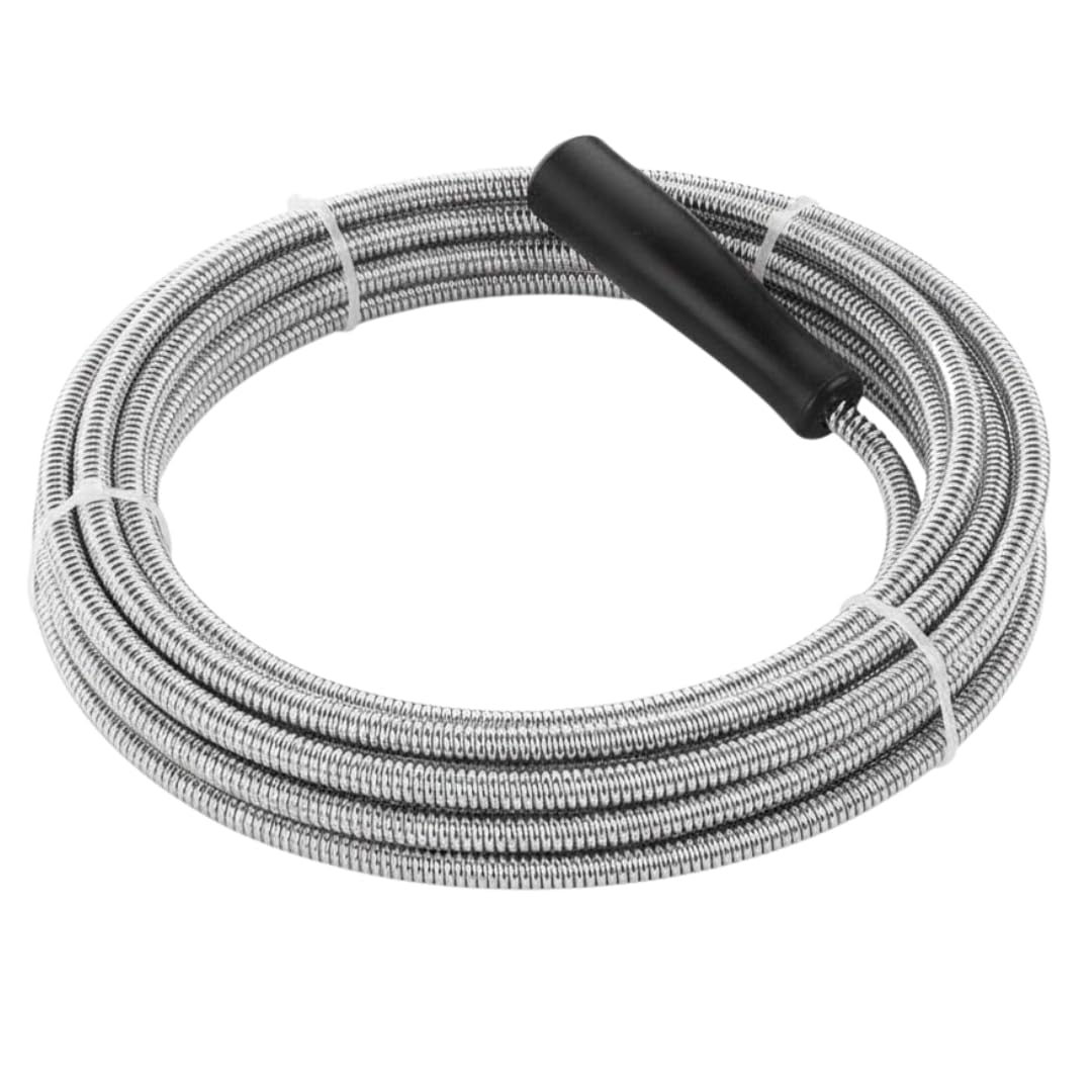 Drain Snake Unblocker Flexible Plumbing Auger Wire Hair Clog Remover for Kitchen Sink Shower Bath Pipes with Handle