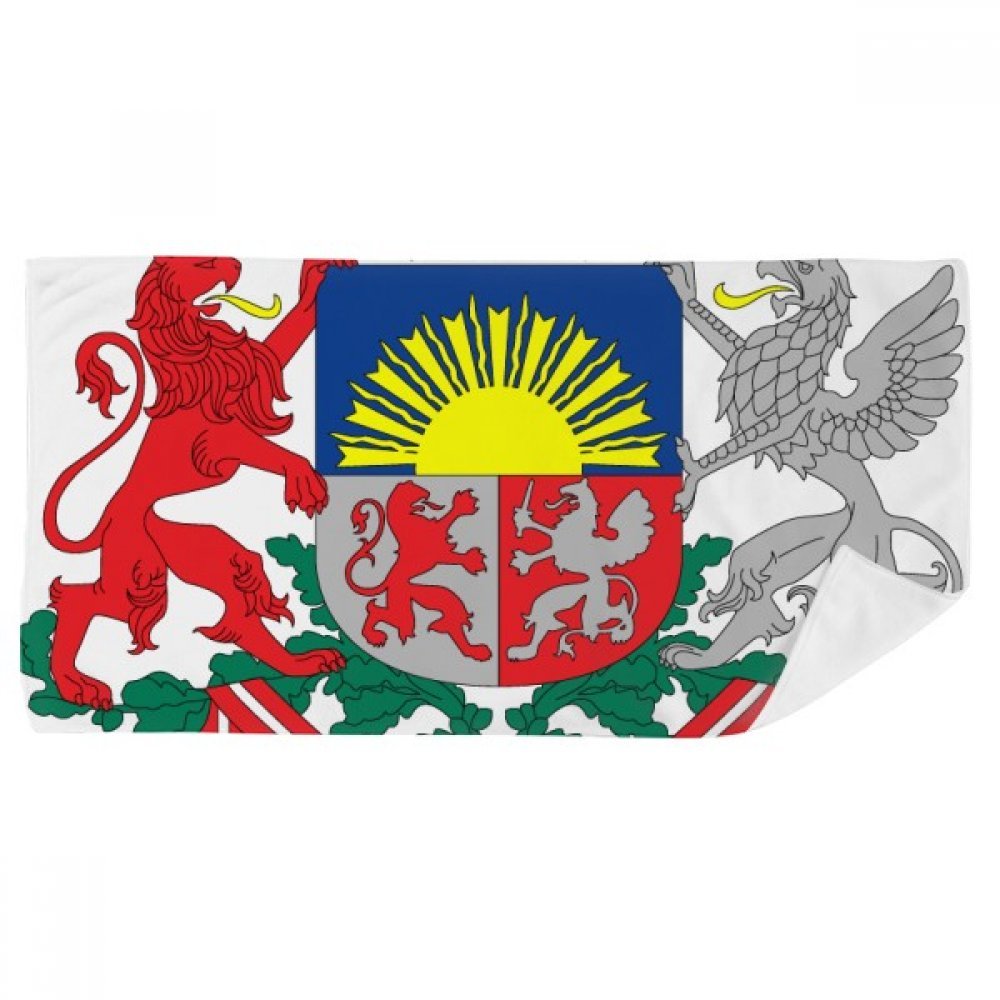 Serviette de bain Lettonie emblème national une idée cadeau originale et utile
