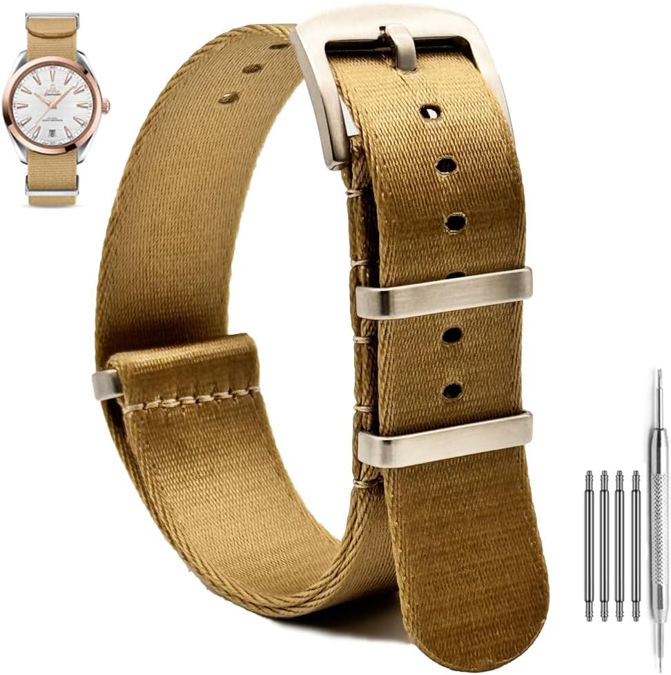 Nylon Watch Strap 22mm, Military Ballistic Nylon Watchband with Heavy Buckle 22mm Premium Nylon Wristwatch Bands for Men Women