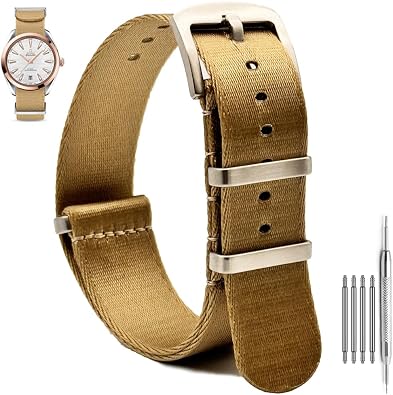 Nylon Watch Strap 22mm, Military Ballistic Nylon Watchband with Heavy Buckle 22mm Premium Nylon Wristwatch Bands for Men Women