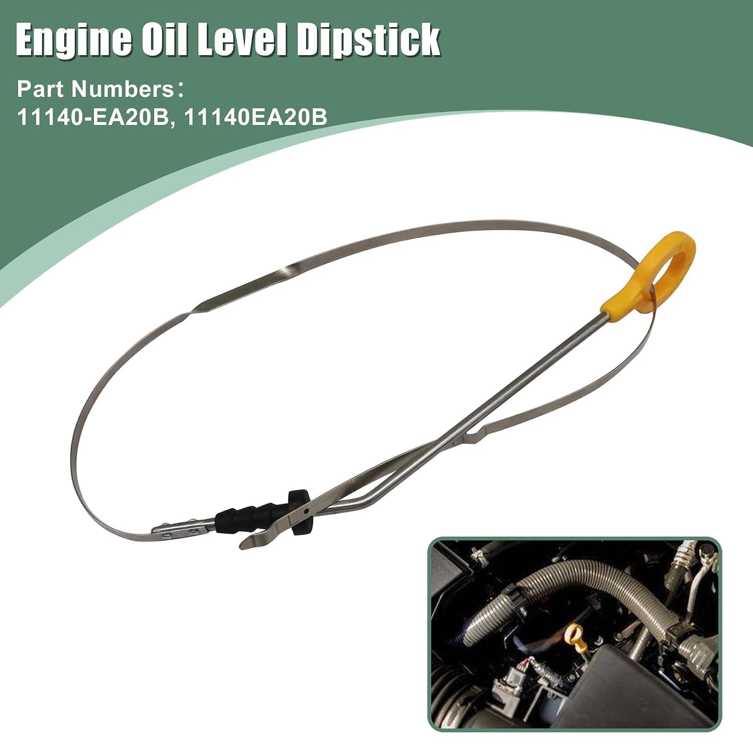 Priprilod Engine Oil Level Dipstick Compatible with Nissan Xterra Pathfinder Frontier 4.0L 2005-2014#11140-EA20B