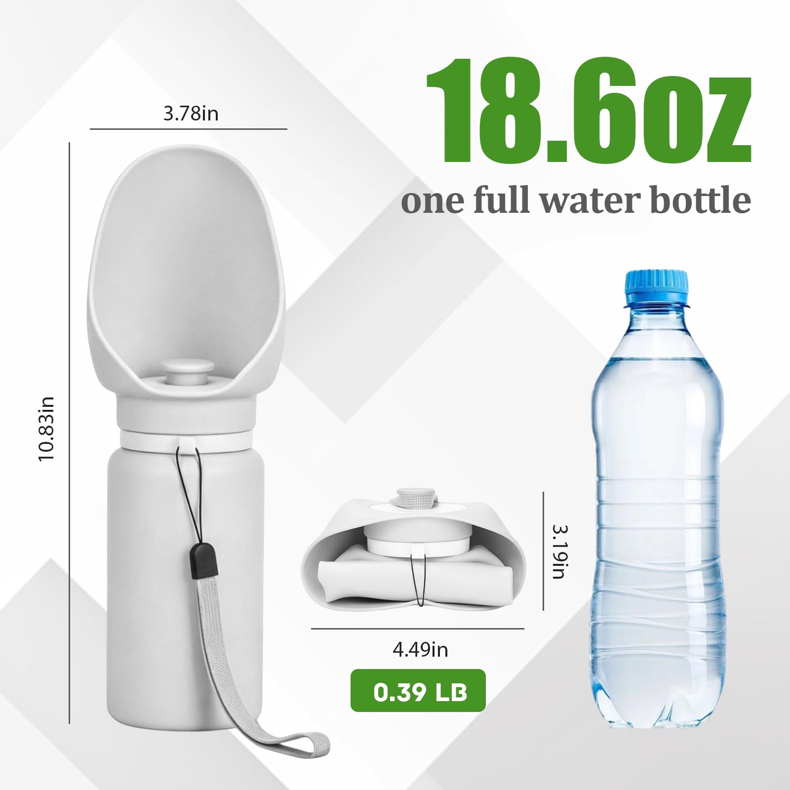 Butelka na napoje dla psów w podróży 550 ml