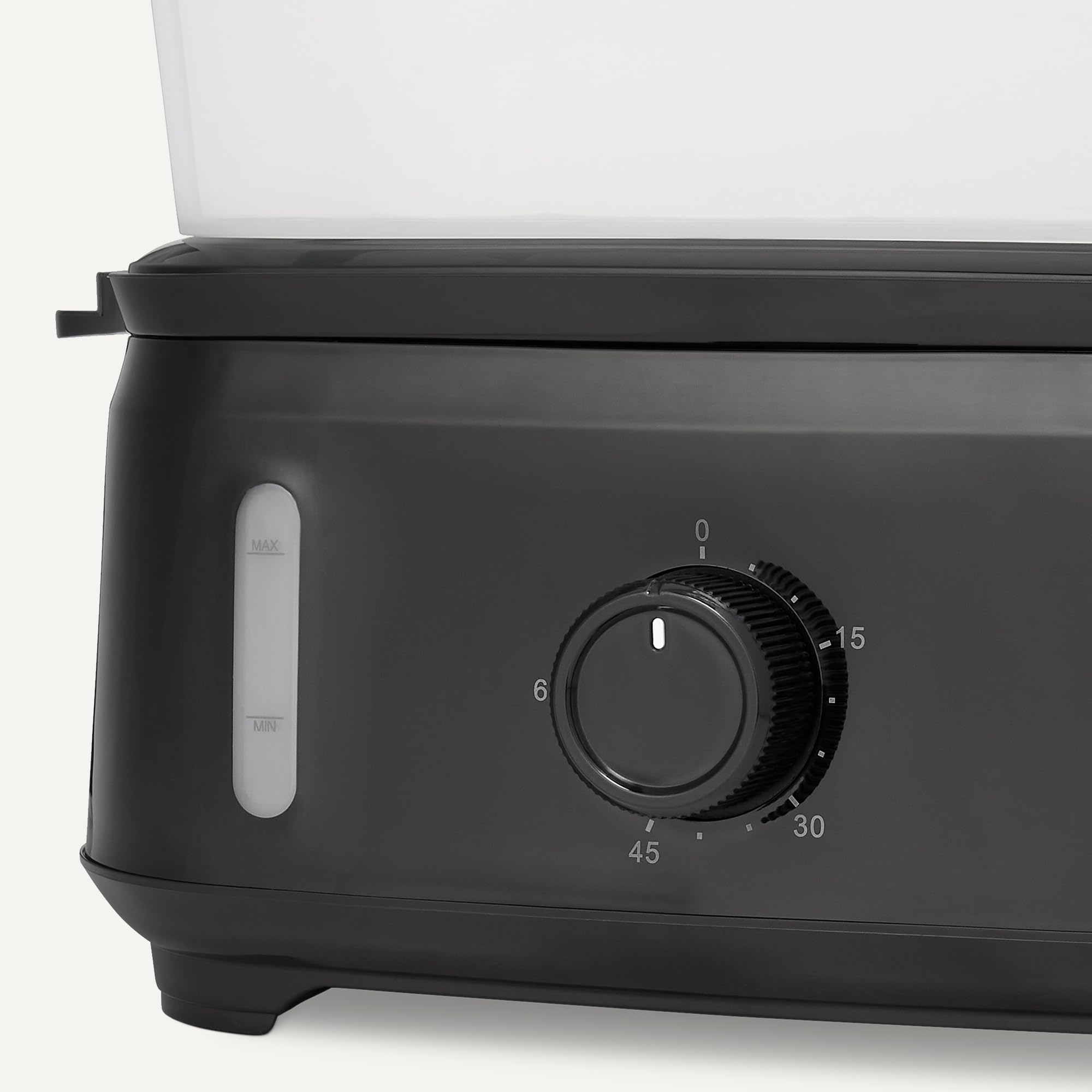 Amazon Basics Vaporizador Eléctrico de Alimentos para Cocinar Verduras con Diseño de 3 Niveles, sin BPA, 9L, 950W, Negro