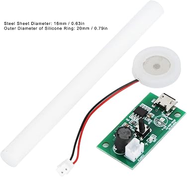 5V Mini USB Humidifier,DIY Kit Atomization Disc, USB Mist Maker Atomization Plate with Timing Switch Control, Circuit Board Driver Electronic Accessories for Home Office