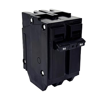 2 Pole 90 Amp Breaker,Replace for HOM290 Circuit Breaker,90 Amp 2 Pole,120/240V,Compatible with Most Load Centers.Plug-in Circuit Breaker,Thehermal Magnetic Protection,
