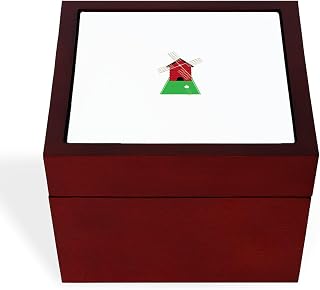 CafePress Golf Windmill Memory Keepsake Jewelry Box, 5"x5"x3.75"