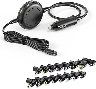 Universal Laptop Car Charger with USB C for HP Dell Asus Lenovo Samsung MacBook Pro Air Google Chromebook Ultrabook Notebook