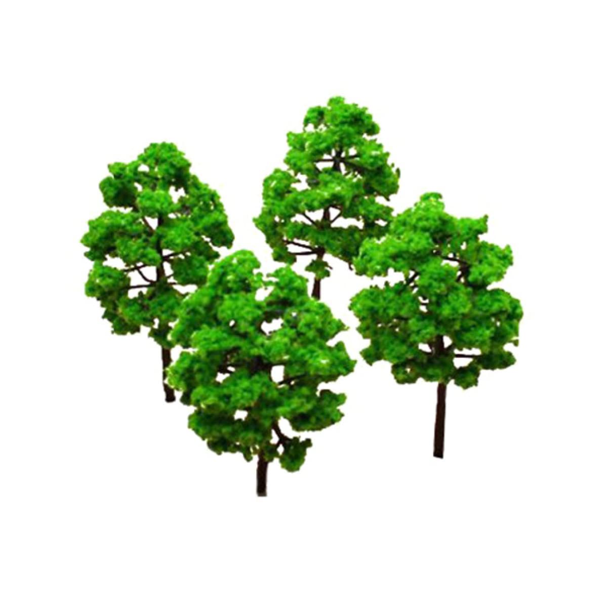 Gadpiparty 75pezzi Alberi Miniatura Verdi Per Modellismo Decorazione Paesaggistica Per Diorami e Treni Materiale Per Casa e Ufficio