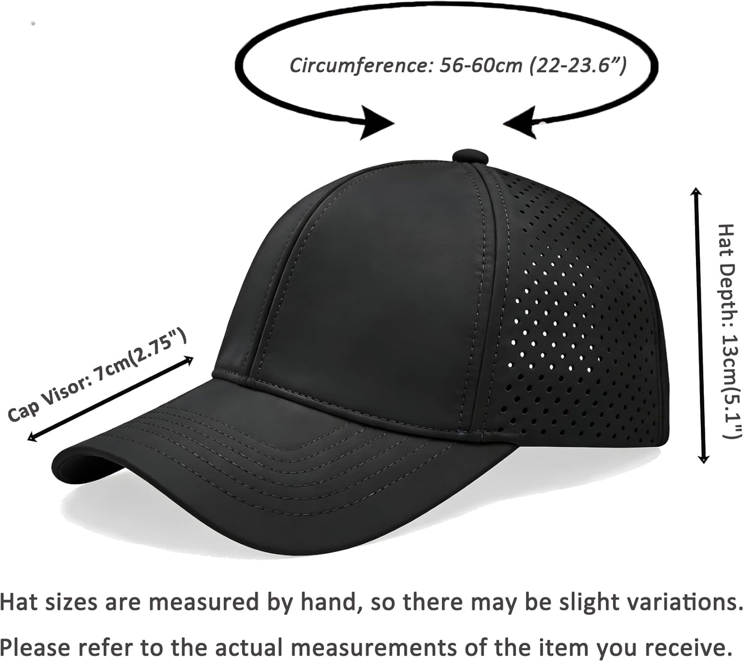 Quick Dry Baseball Cap Breathable Mesh Snapback Hat Sun and Rain Protection Golf Ball Cap for Men Women