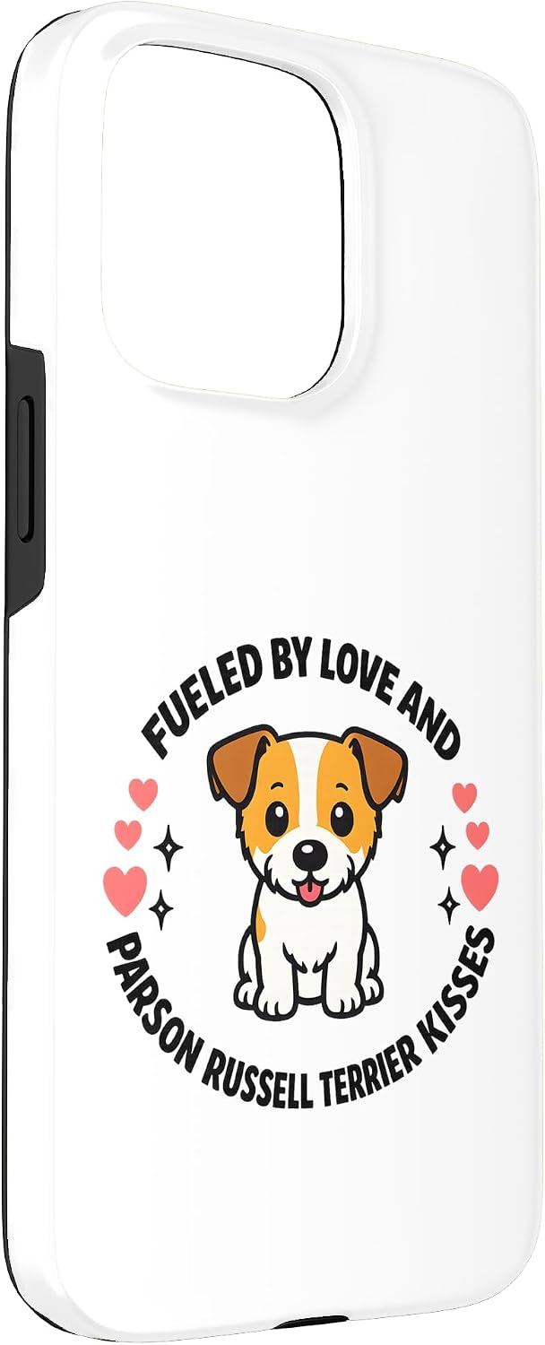 Parson Russell Terrier Dog Mom Fueled By Love and Kisses Case for iPhone 15 Pro Max image 3