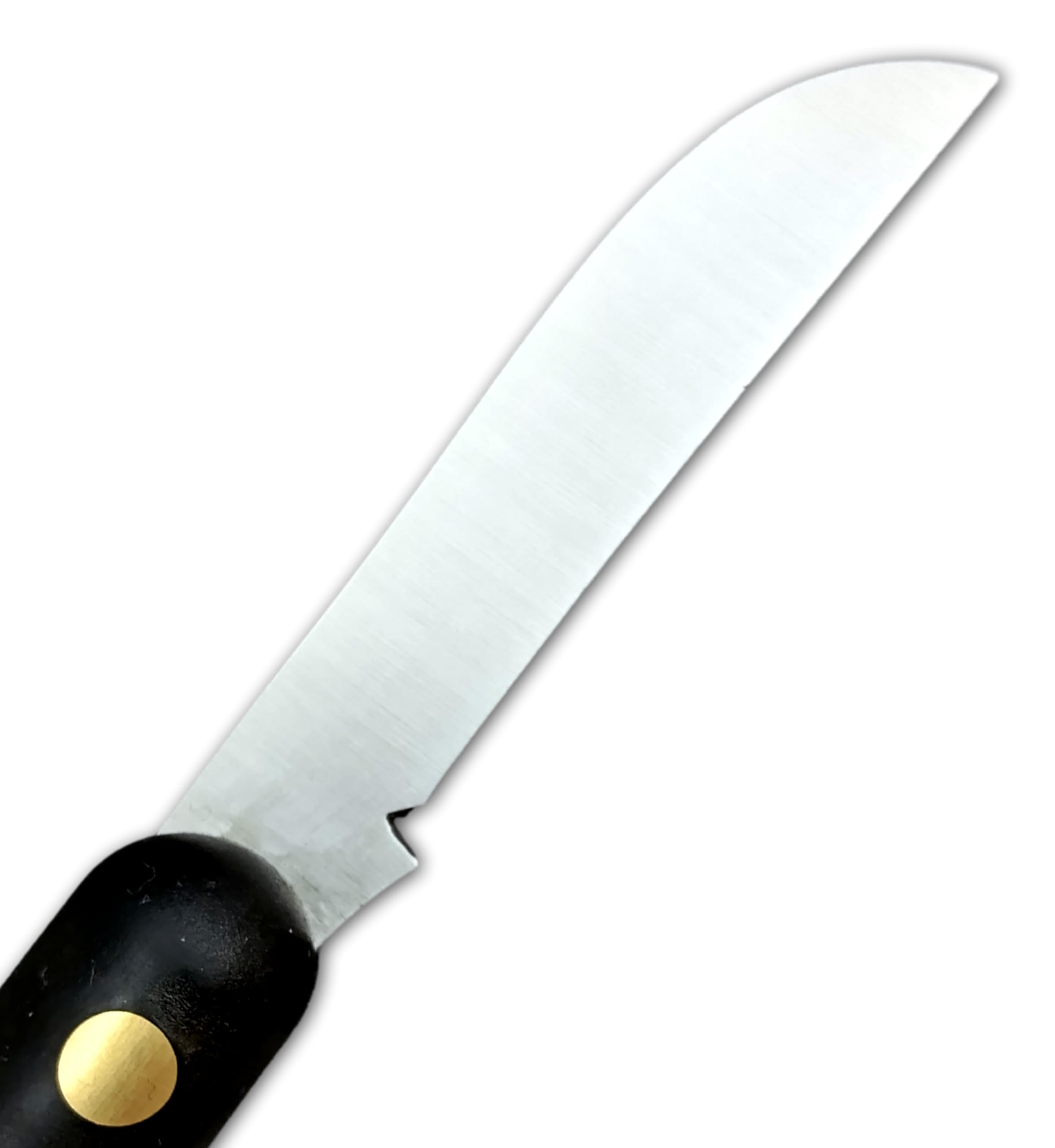 DUE BUOI 228 SU.SI Coltello da Innesto Professionale Alberi da Frutto e Giardinaggio Acciaio Carbonio Böhler K720, Manico in Nylon Rinforzato