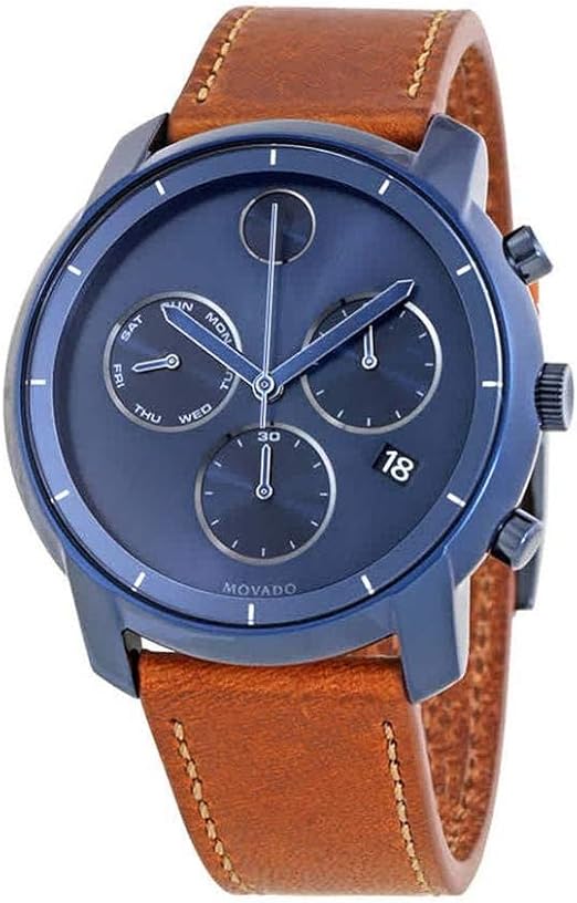 Amazon.com: Movado 3600476 - Reloj cronógrafo para hombre con esfera de  rayos solares : Ropa, Zapatos y Joyería
