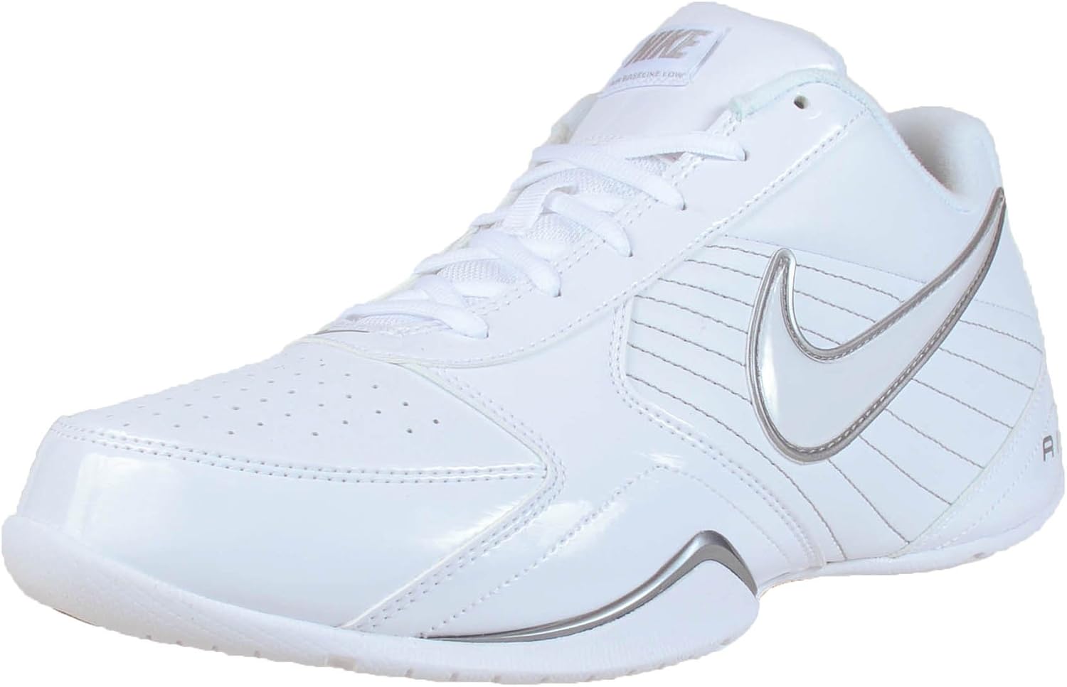 Nike Mens Air Baseline Low Basketball ShoesWhite/White