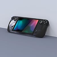 Vista 2 de PlayVital Juego completo de calcomanías protectoras para Steam Deck LCD, pegatinas personalizadas Cubierta de vinilo para Steam Deck OLED - Shadow