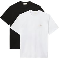 Calvin Klein Uomo T-Shirt Maniche Corte Confezione da 2 Badge in Cotone