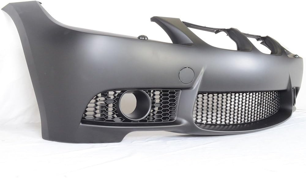 Front Bumper Cover Compatible With 2006-2008 BMW E90 E91, 3-Series Sedan M3 Style Front Bumper Conversion Guard Fog Cover PP by IKON MOTORSPORTS, 2007